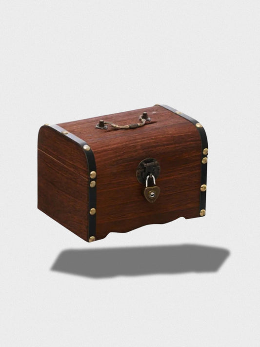 Tirelire Coffre En Bois