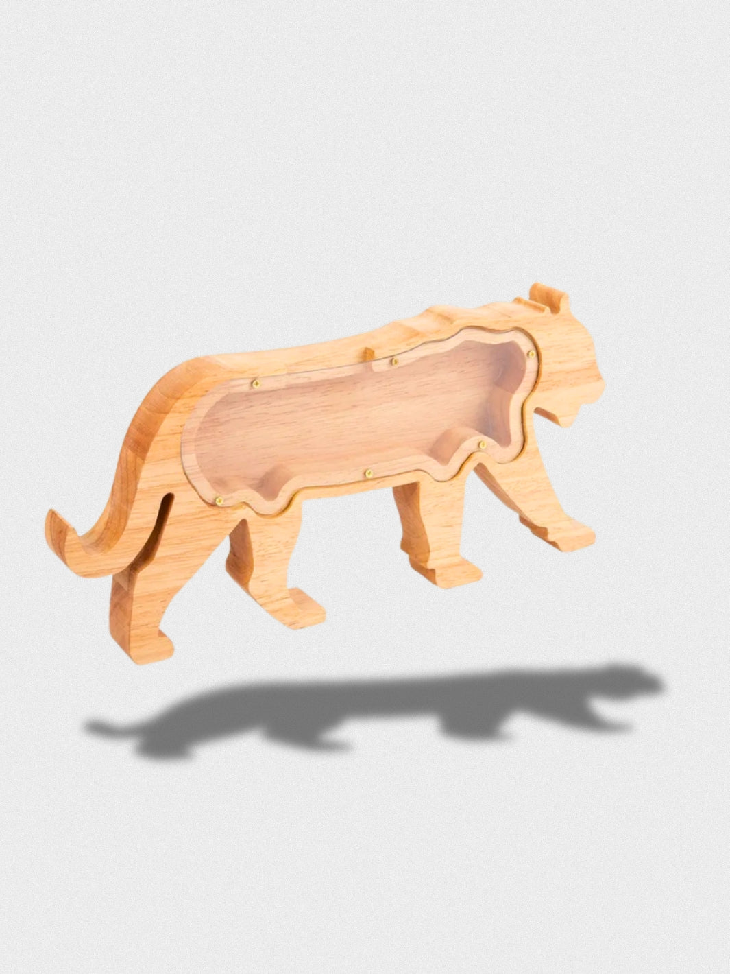Tirelire Animaux En Bois Transparent